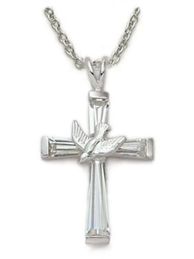 Raposa Elegance Sterling Silver Dove Outline Charm on a Sterling Silver 18 Cable Chain Necklace Raposa Elegance Sterling Silver Dove Outline Charm on a Sterling Silver 18 Cable Chain Necklace